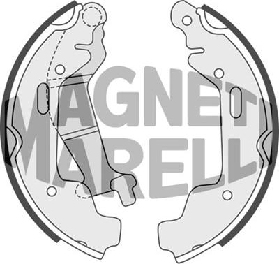 Magneti Marelli 360219198314 - Brake Shoe, Drum brakes autospares.lv