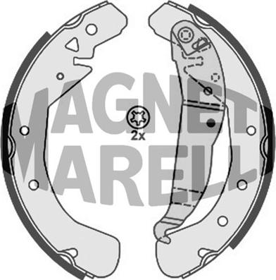 Magneti Marelli 360219198297 - Brake Shoe, Drum brakes autospares.lv