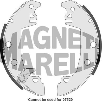 Magneti Marelli 360219192100 - Brake Shoe, Drum brakes autospares.lv