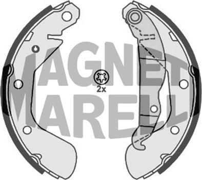 Magneti Marelli 360219192214 - Brake Shoe, Drum brakes autospares.lv