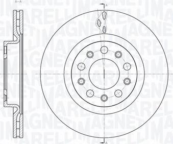 Magneti Marelli 361302040448 - Brake Disc autospares.lv