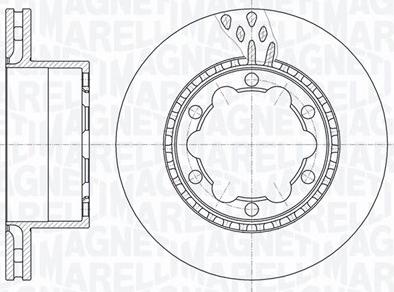 Magneti Marelli 361302040458 - Brake Disc autospares.lv