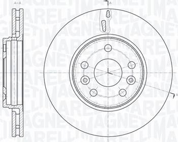 Magneti Marelli 361302040568 - Brake Disc autospares.lv