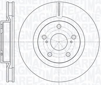 Magneti Marelli 361302040524 - Brake Disc autospares.lv