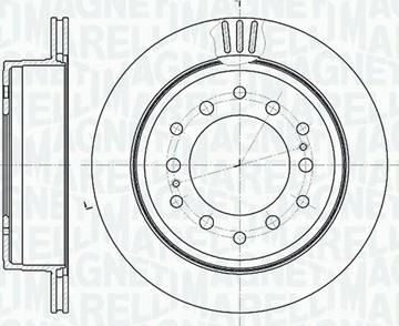 Magneti Marelli 361302040520 - Brake Disc autospares.lv