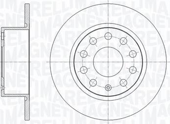 Magneti Marelli 361302040656 - Brake Disc autospares.lv