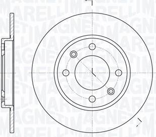 Magneti Marelli 361302040163 - Brake Disc autospares.lv