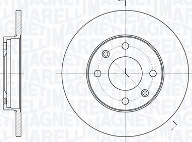 Magneti Marelli 361302040189 - Brake Disc autospares.lv