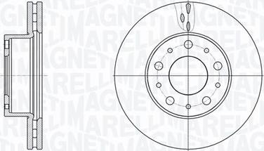 Magneti Marelli 361302040801 - Brake Disc autospares.lv