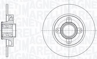 Magneti Marelli 361302040818 - Brake Disc autospares.lv