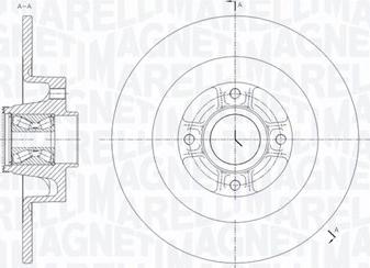 Magneti Marelli 361302040820 - Brake Disc autospares.lv