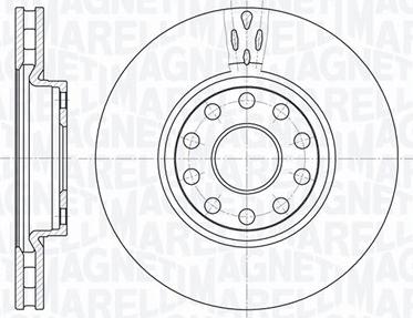 Magneti Marelli 361302040354 - Brake Disc autospares.lv