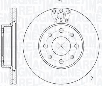 Magneti Marelli 361302040350 - Brake Disc autospares.lv