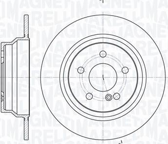 Magneti Marelli 361302040301 - Brake Disc autospares.lv