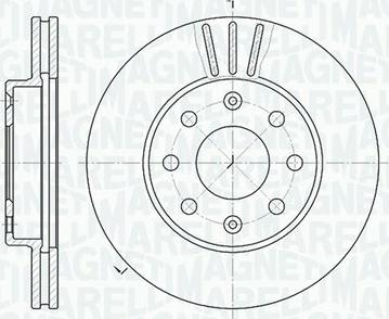 Magneti Marelli 361302040312 - Brake Disc autospares.lv