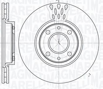 Magneti Marelli 361302040238 - Brake Disc autospares.lv