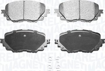 Magneti Marelli 363916060940 - Brake Pad Set, disc brake autospares.lv