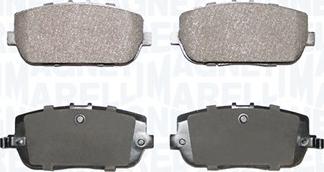 Magneti Marelli 363916060941 - Brake Pad Set, disc brake autospares.lv