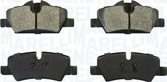 Magneti Marelli 363916060934 - Brake Pad Set, disc brake autospares.lv