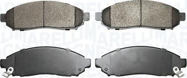 Magneti Marelli 363916060927 - Brake Pad Set, disc brake autospares.lv