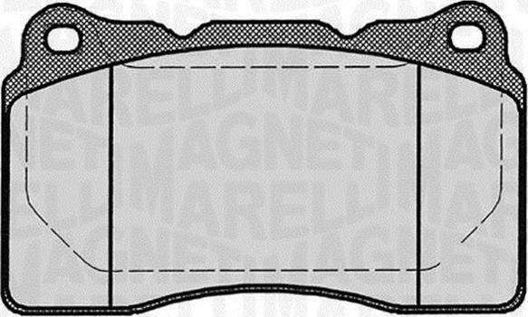 Magneti Marelli 363916060499 - Brake Pad Set, disc brake autospares.lv