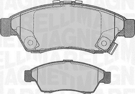 Magneti Marelli 363916060490 - Brake Pad Set, disc brake autospares.lv