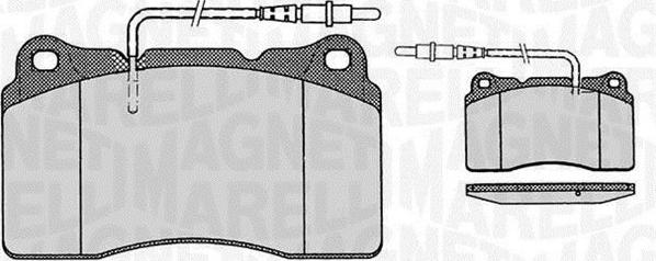 Magneti Marelli 363916060498 - Brake Pad Set, disc brake autospares.lv