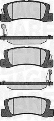 Magneti Marelli 363916060492 - Brake Pad Set, disc brake autospares.lv