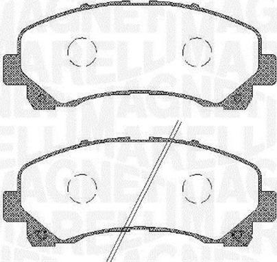 Magneti Marelli 363916060449 - Brake Pad Set, disc brake autospares.lv