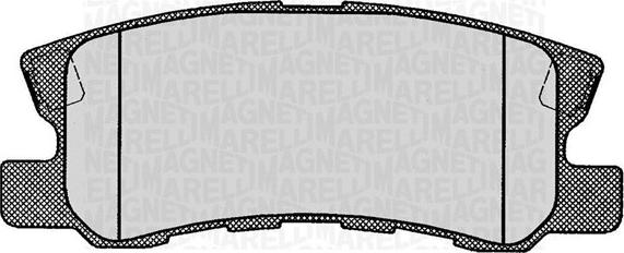 Magneti Marelli 363916060445 - Brake Pad Set, disc brake autospares.lv