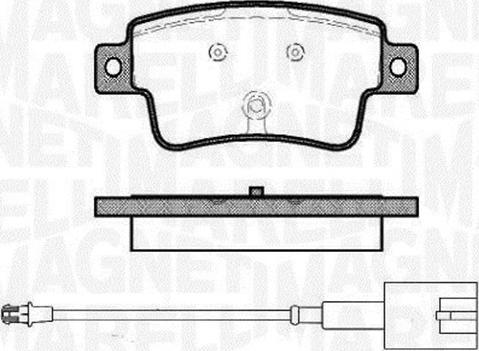 Magneti Marelli 363916060446 - Brake Pad Set, disc brake autospares.lv