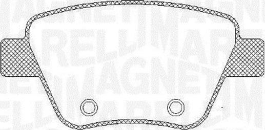 Magneti Marelli 363916060441 - Brake Pad Set, disc brake autospares.lv