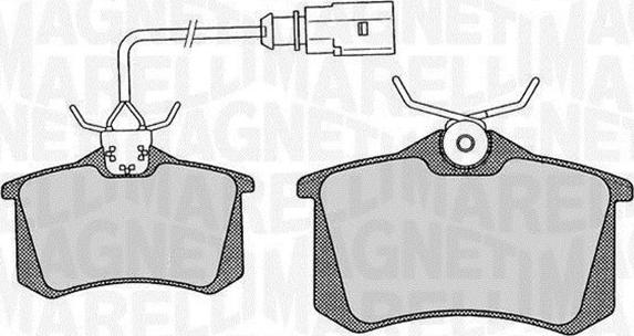 Magneti Marelli 363916060443 - Brake Pad Set, disc brake autospares.lv