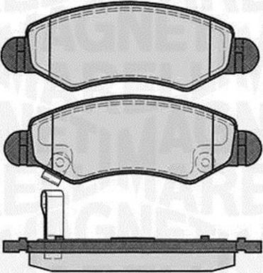 Magneti Marelli 363916060450 - Brake Pad Set, disc brake autospares.lv