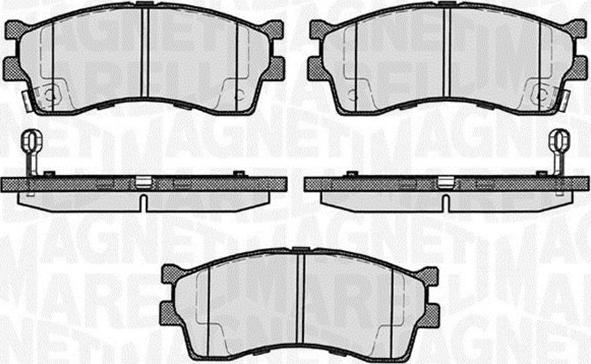 Magneti Marelli 363916060458 - Brake Pad Set, disc brake autospares.lv