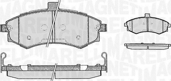 Magneti Marelli 363916060469 - Brake Pad Set, disc brake autospares.lv