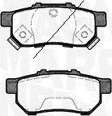 Magneti Marelli 363916060460 - Brake Pad Set, disc brake autospares.lv