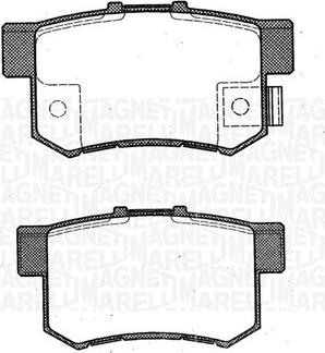 Magneti Marelli 363916060461 - Brake Pad Set, disc brake autospares.lv