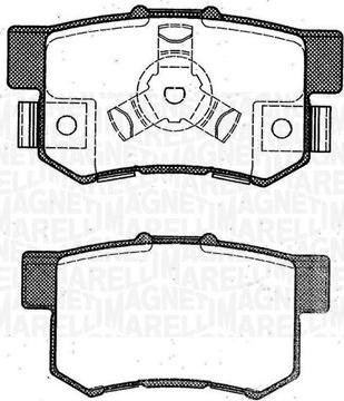 Magneti Marelli 363916060463 - Brake Pad Set, disc brake autospares.lv