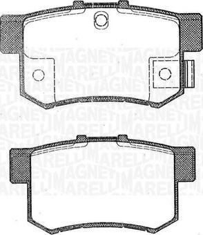 Magneti Marelli 363916060462 - Brake Pad Set, disc brake autospares.lv