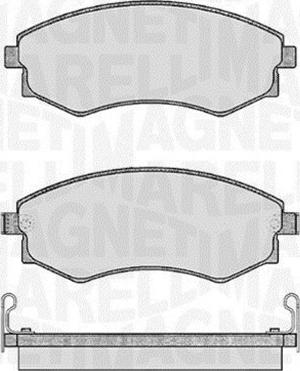 Magneti Marelli 363916060467 - Brake Pad Set, disc brake autospares.lv