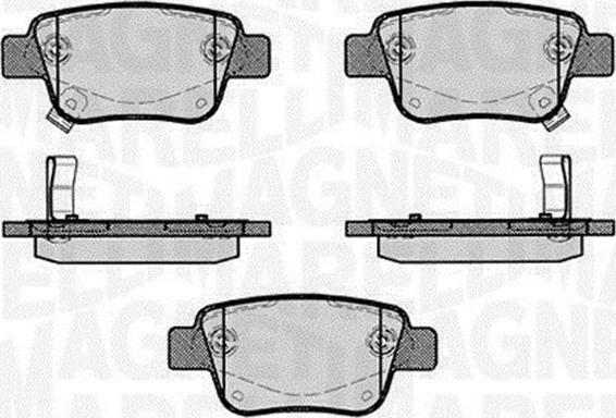 Magneti Marelli 363916060403 - Brake Pad Set, disc brake autospares.lv