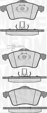 Magneti Marelli 363916060419 - Brake Pad Set, disc brake autospares.lv