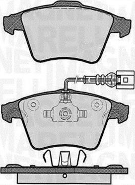 Magneti Marelli 363916060414 - Brake Pad Set, disc brake autospares.lv