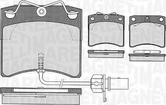 Magneti Marelli 363916060416 - Brake Pad Set, disc brake autospares.lv