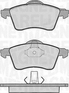 Magneti Marelli 363916060418 - Brake Pad Set, disc brake autospares.lv