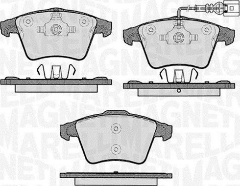 Magneti Marelli 363916060413 - Brake Pad Set, disc brake autospares.lv