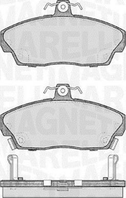 Magneti Marelli 363916060484 - Brake Pad Set, disc brake autospares.lv