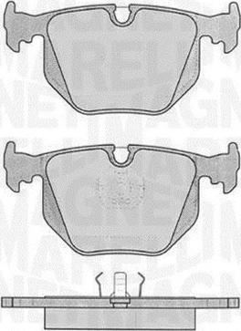 Magneti Marelli 363916060485 - Brake Pad Set, disc brake autospares.lv