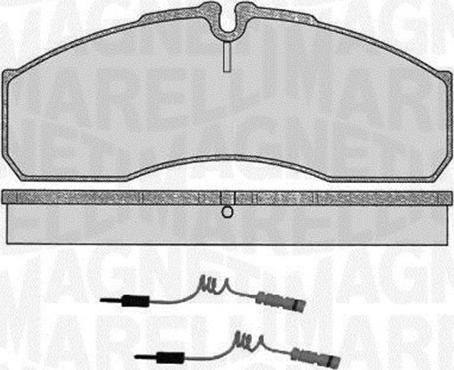 Magneti Marelli 363916060481 - Brake Pad Set, disc brake autospares.lv